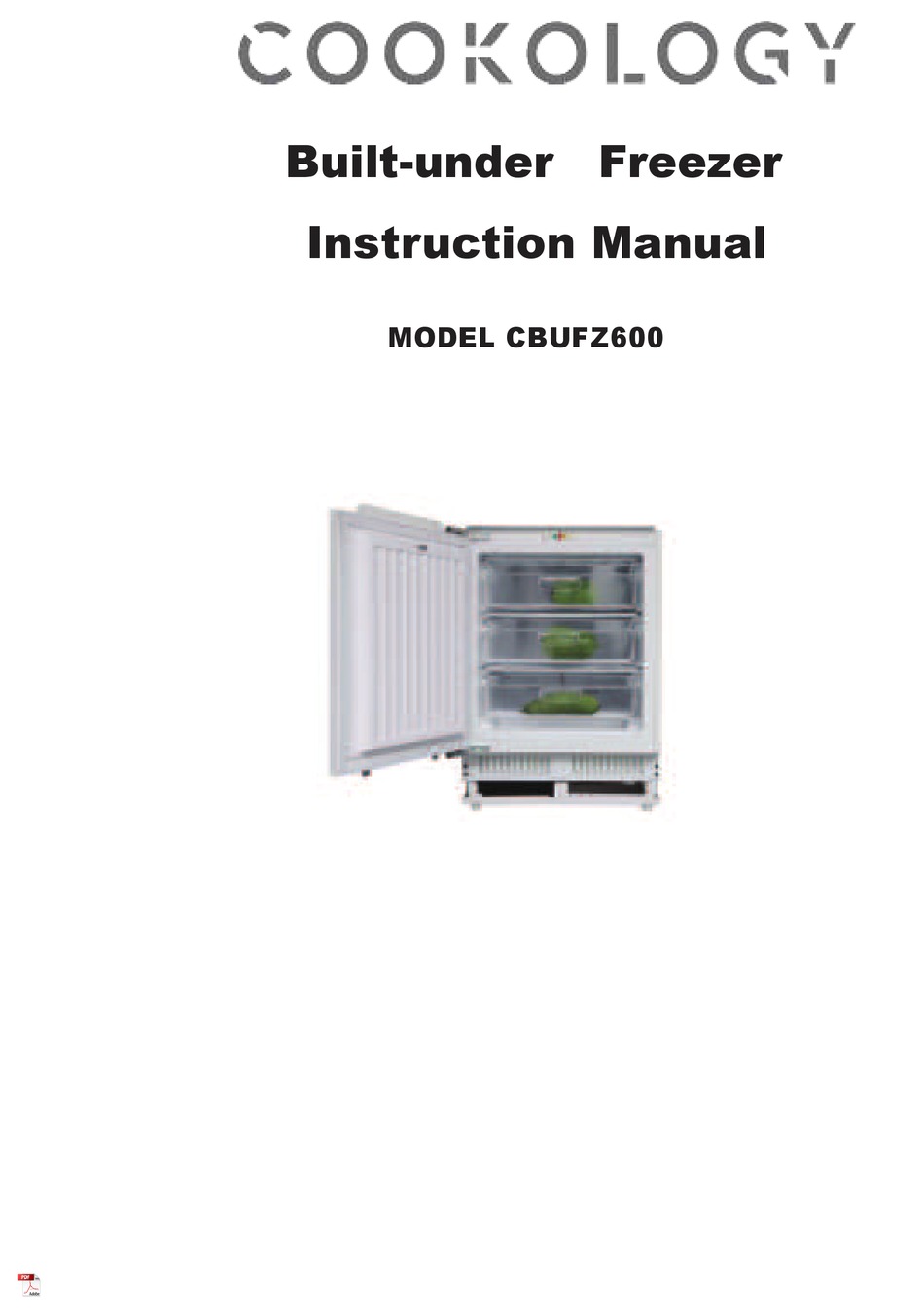 COOKOLOGY CBUFZ600 INSTRUCTION MANUAL Pdf Download ManualsLib