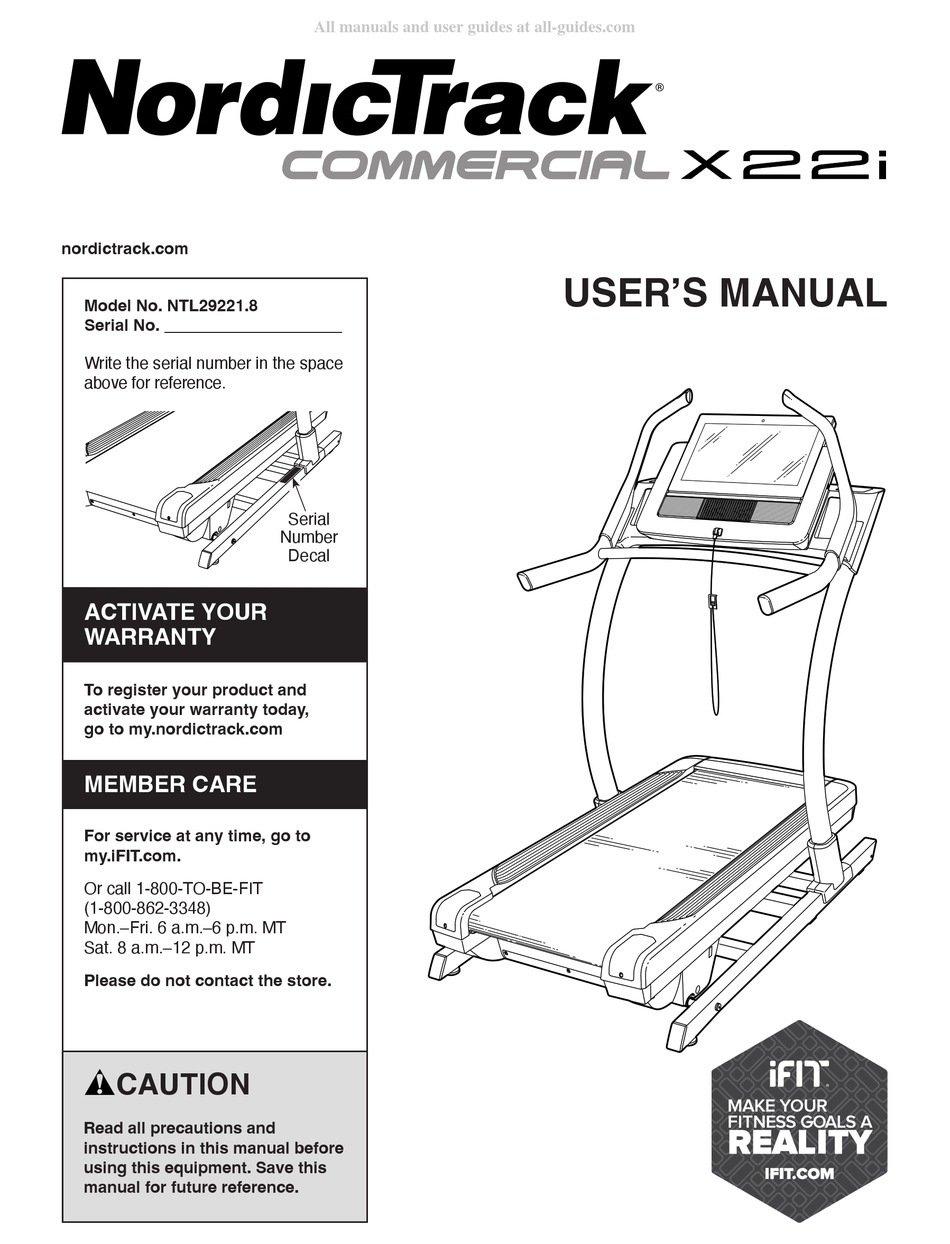 nordictrack vr21 manual