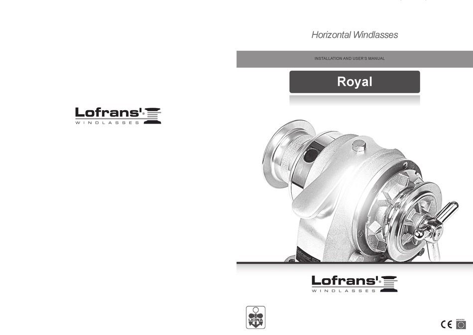 LOFRANS ROYAL LW250AN INSTALLATION AND USER MANUAL Pdf Download
