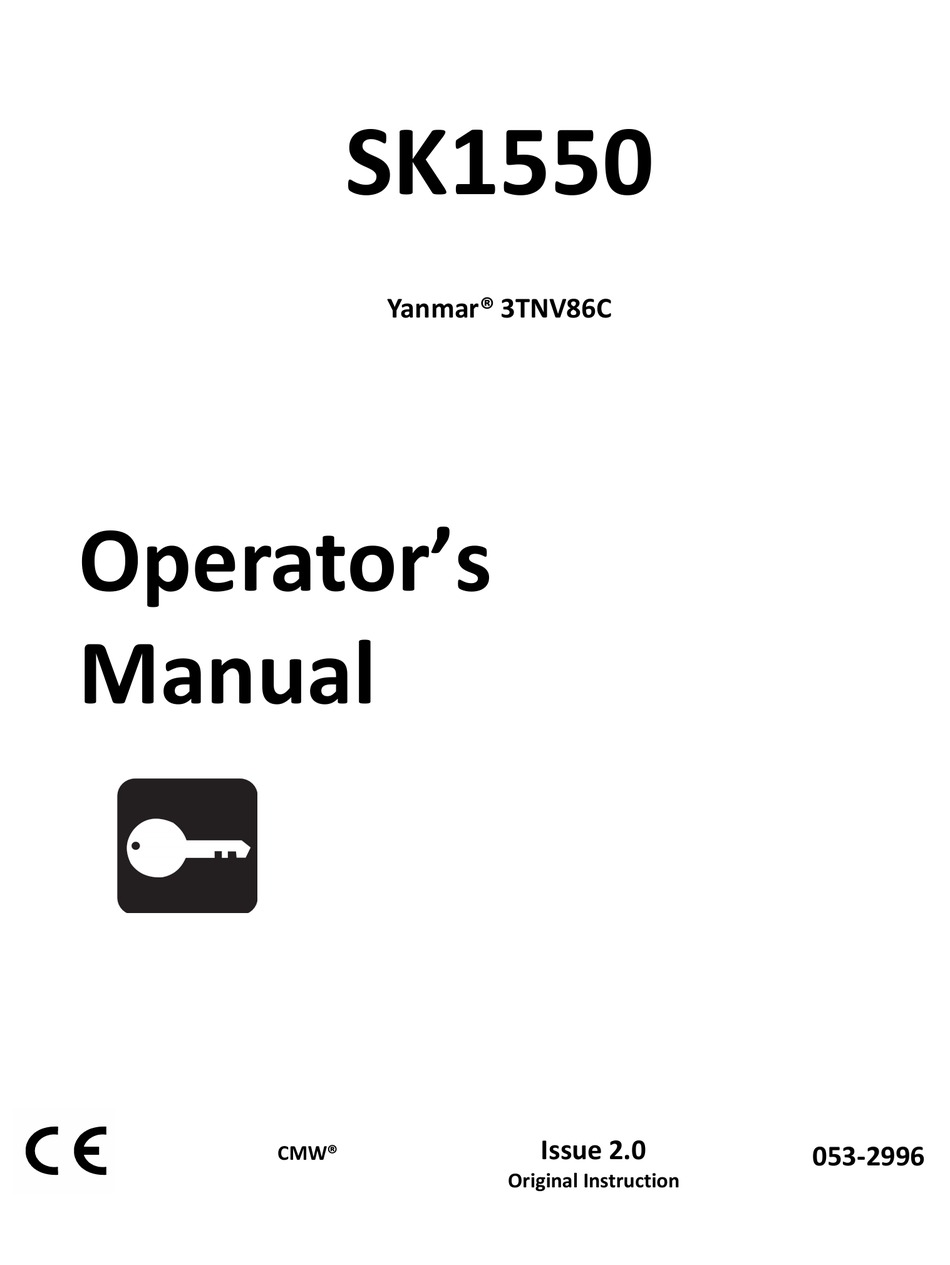 YANMAR SK1550 OPERATOR