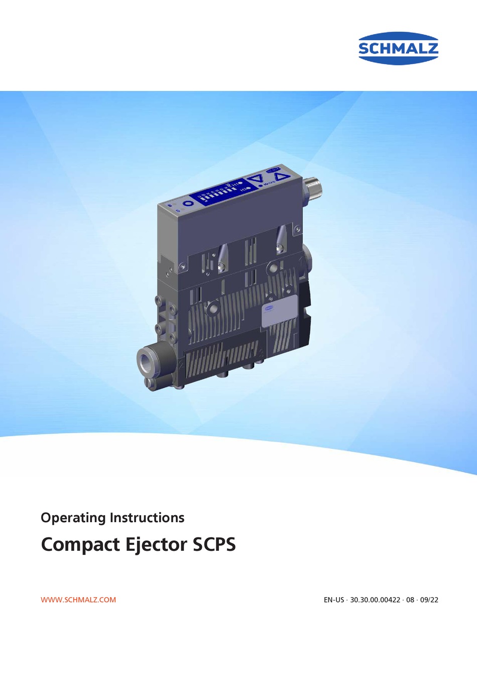SCHMALZ COMPACT EJECTOR SCPS OPERATING INSTRUCTIONS MANUAL Pdf Download