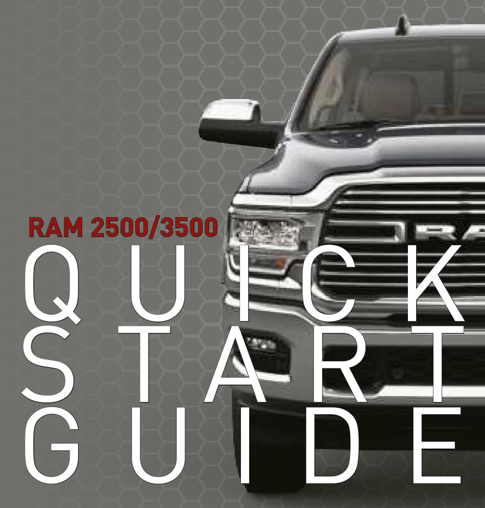 FCA US RAM 2500 QUICK START MANUAL Pdf Download ManualsLib