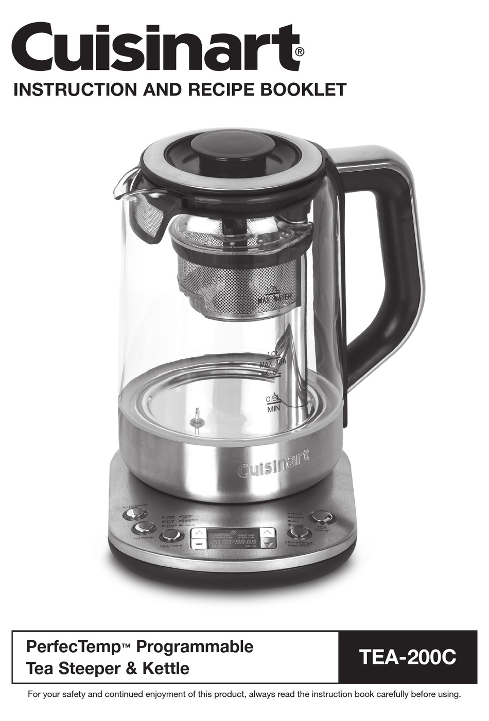 CUISINART PERFECTEMP TEA200C INSTRUCTION AND RECIPE BOOKLET Pdf