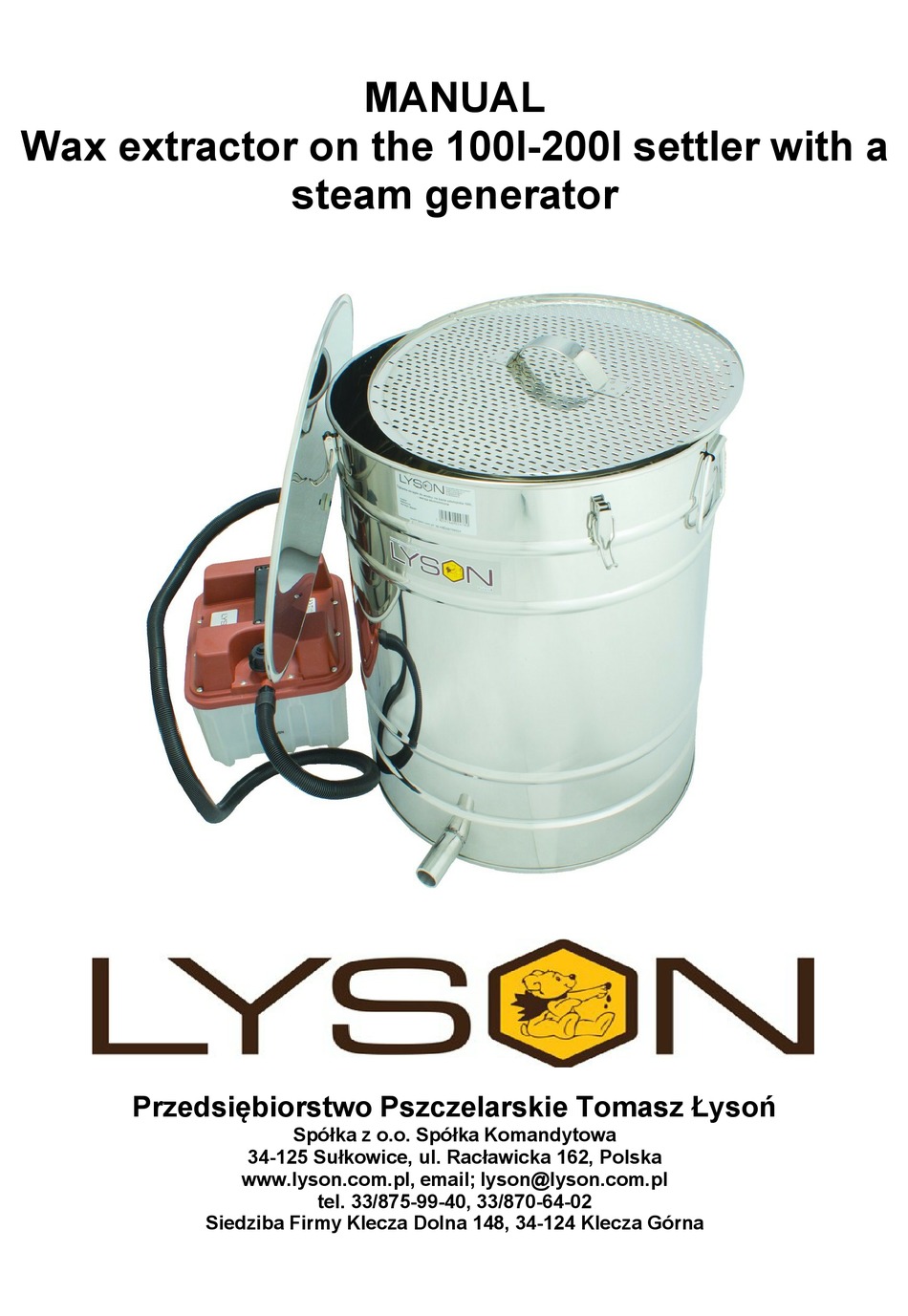 LYSON W4096 MANUAL Pdf Download ManualsLib