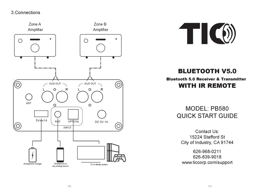TIC PB580 QUICK START MANUAL Pdf Download ManualsLib