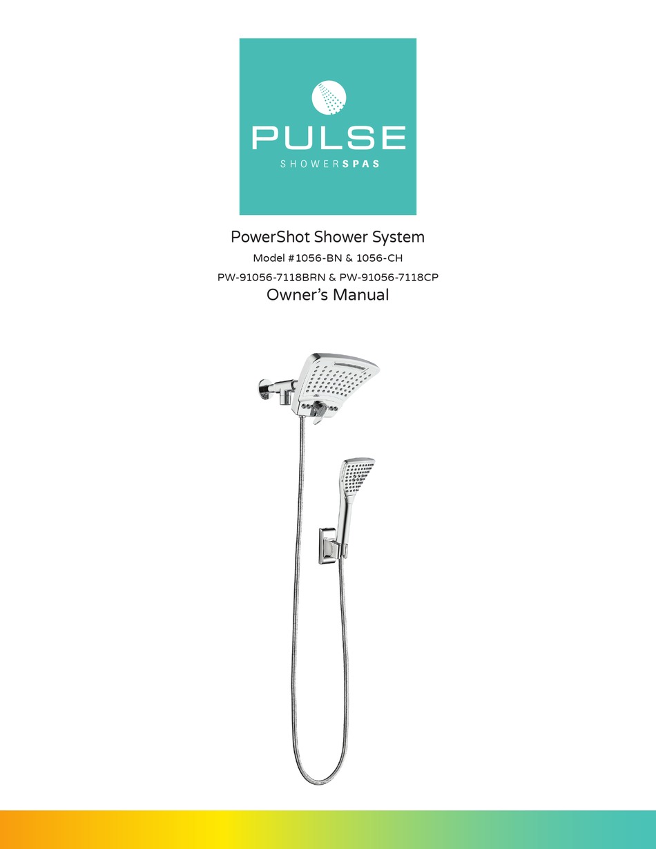 PULSE SHOWER SPAS 1056BN OWNER'S MANUAL Pdf Download ManualsLib