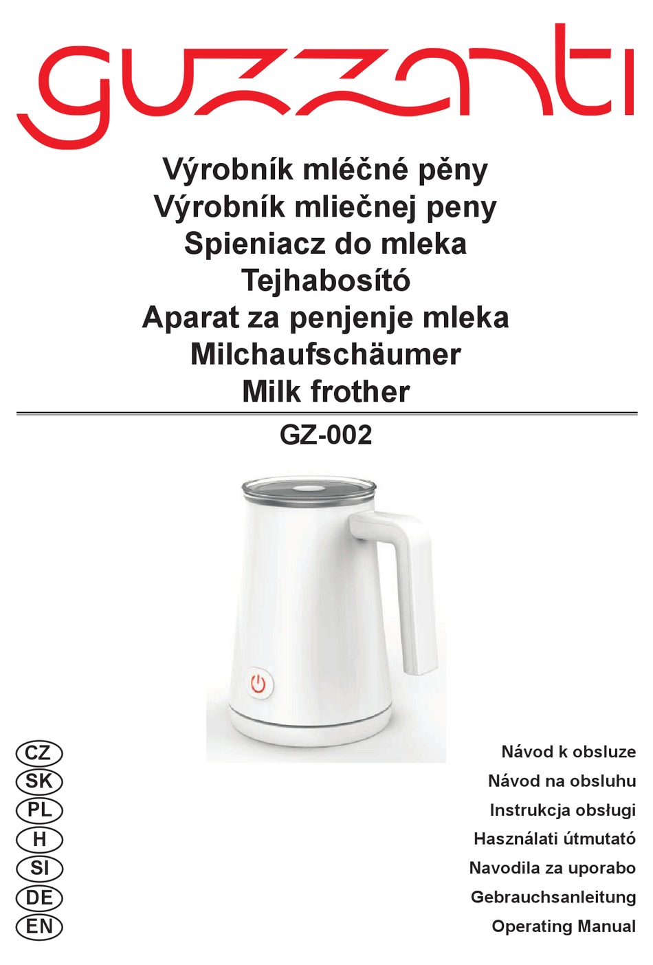 GUZZANTI GZ002 OPERATING MANUAL Pdf Download ManualsLib