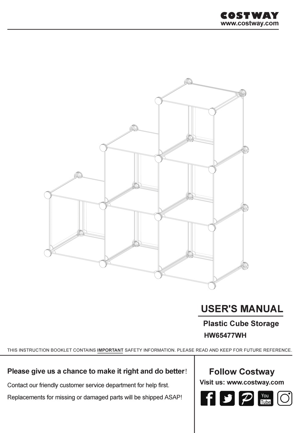 COSTWAY HW65477WH USER MANUAL Pdf Download ManualsLib