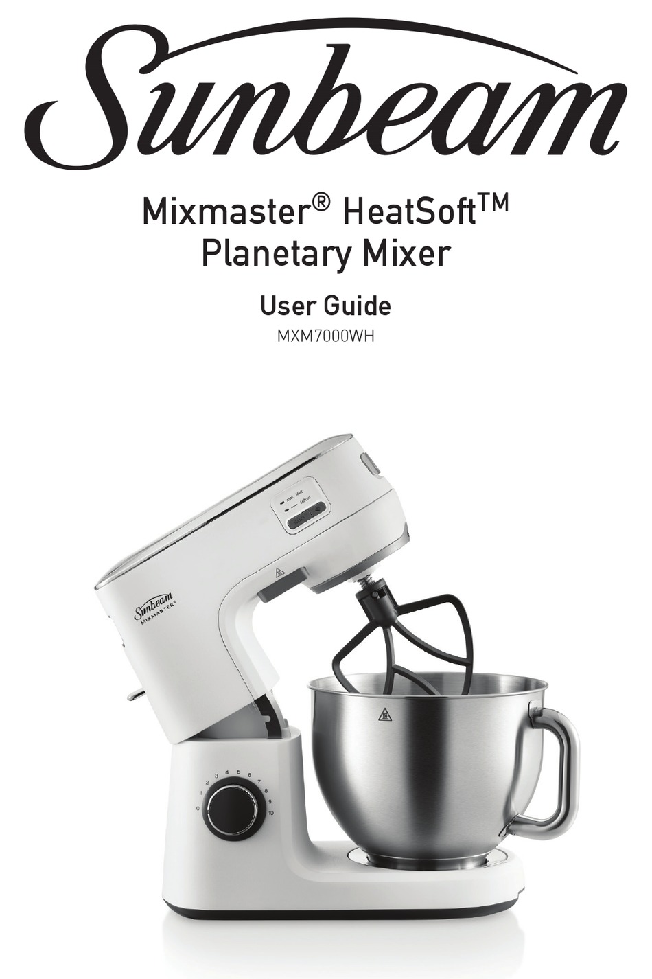 SUNBEAM MIXMASTER HEATSOFT MXM7000WH USER MANUAL Pdf Download ManualsLib
