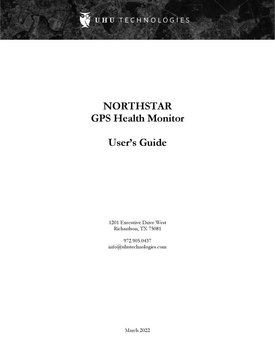 UHU NORTHSTAR USER MANUAL Pdf Download ManualsLib