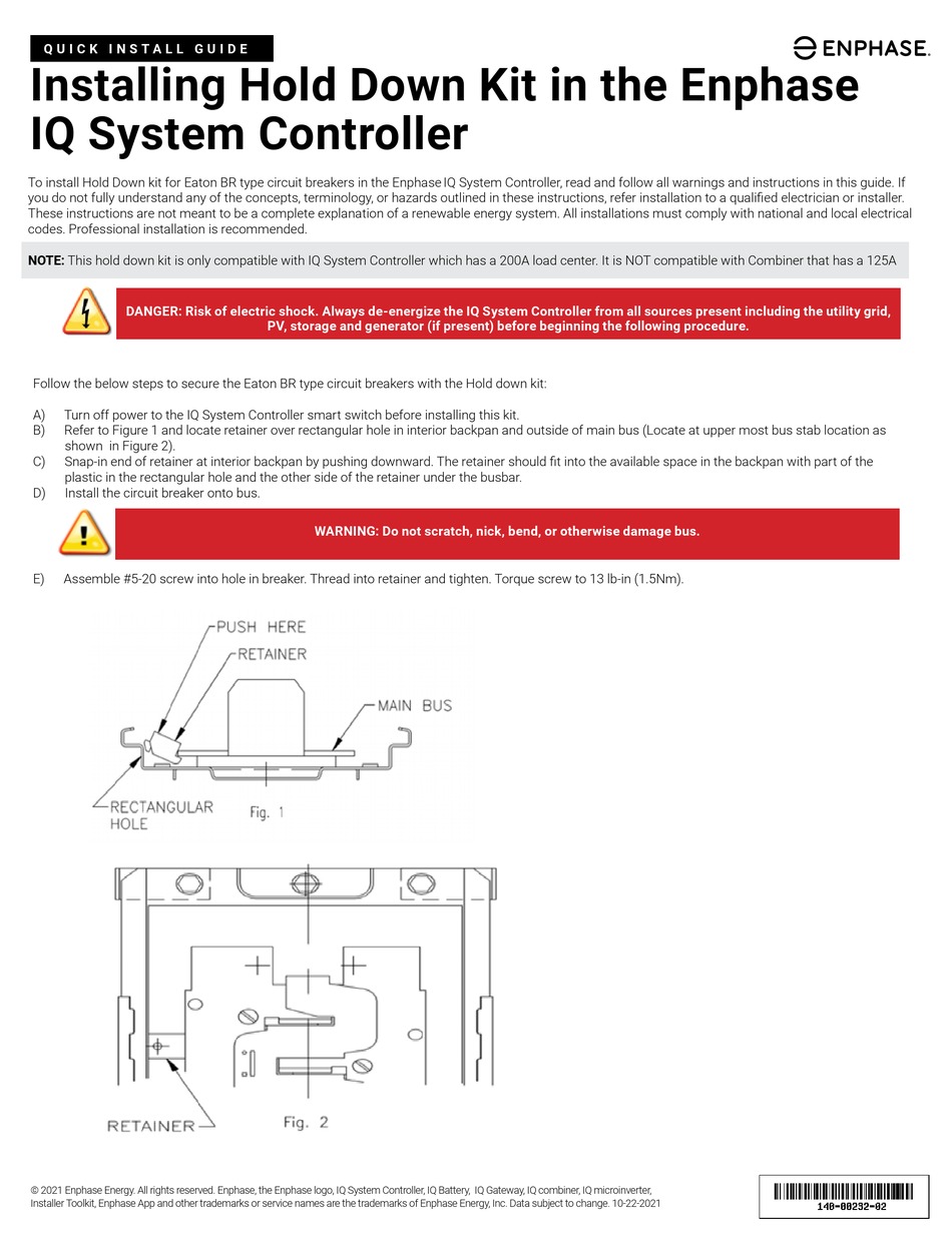 ENPHASE EP200G101M240US01 QUICK INSTALL MANUAL Pdf Download ManualsLib