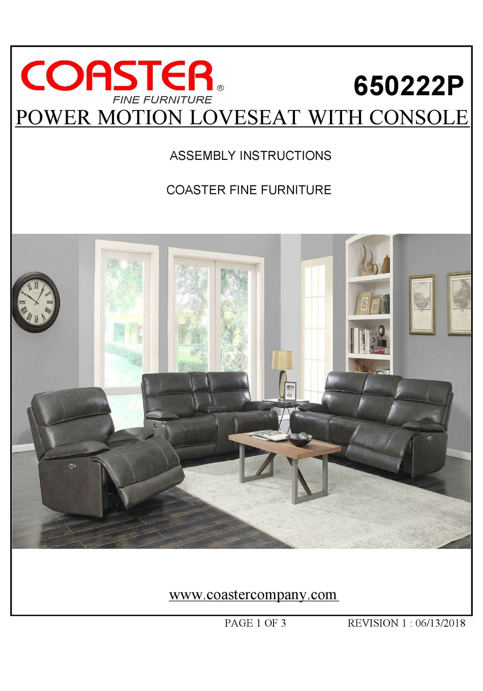 COASTER 650222P ASSEMBLY INSTRUCTIONS Pdf Download ManualsLib