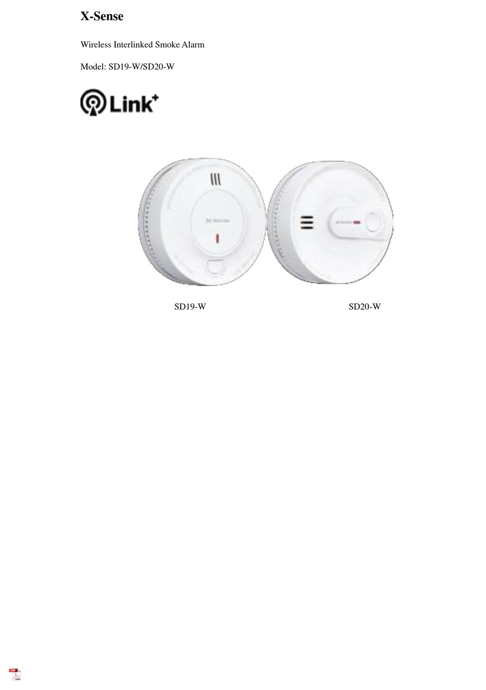 XSENSE SD19W USER MANUAL Pdf Download ManualsLib