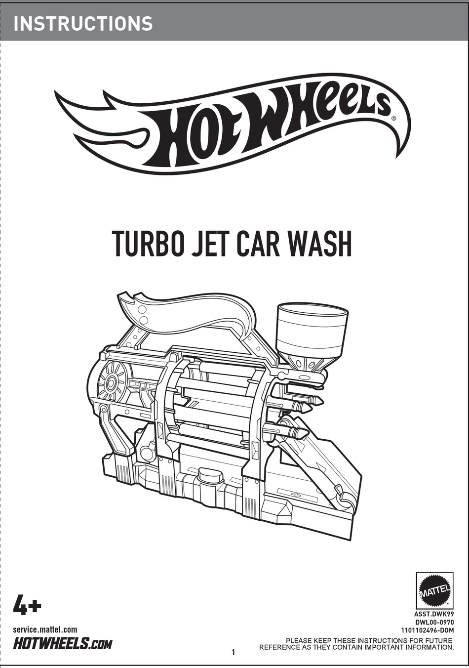 MATTEL HOT WHEELS DWK99 INSTRUCTIONS Pdf Download ManualsLib