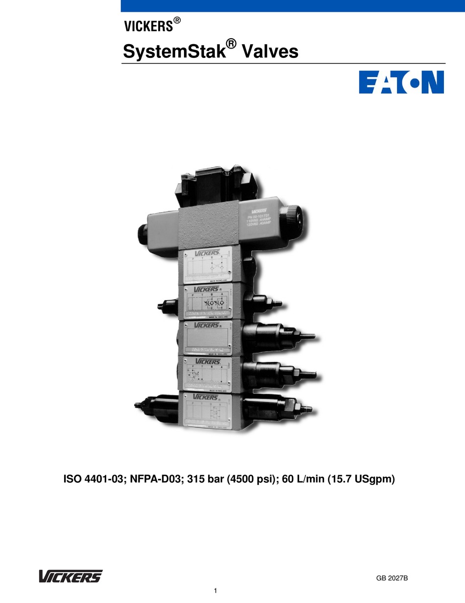 EATON VICKERS SYSTEMSTAK MANUAL Pdf Download | ManualsLib