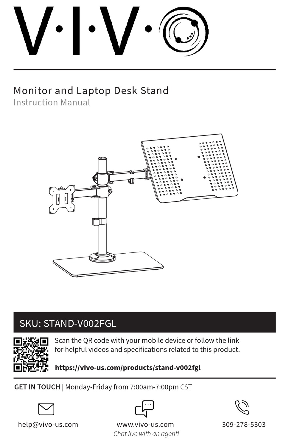 VIVO STANDV002FGL INSTRUCTION MANUAL Pdf Download ManualsLib