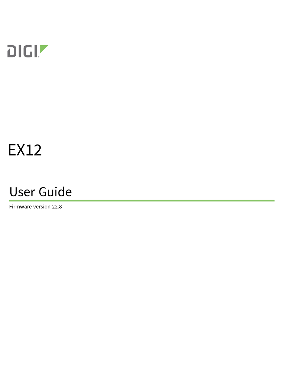 DIGI EX12 USER MANUAL Pdf Download ManualsLib