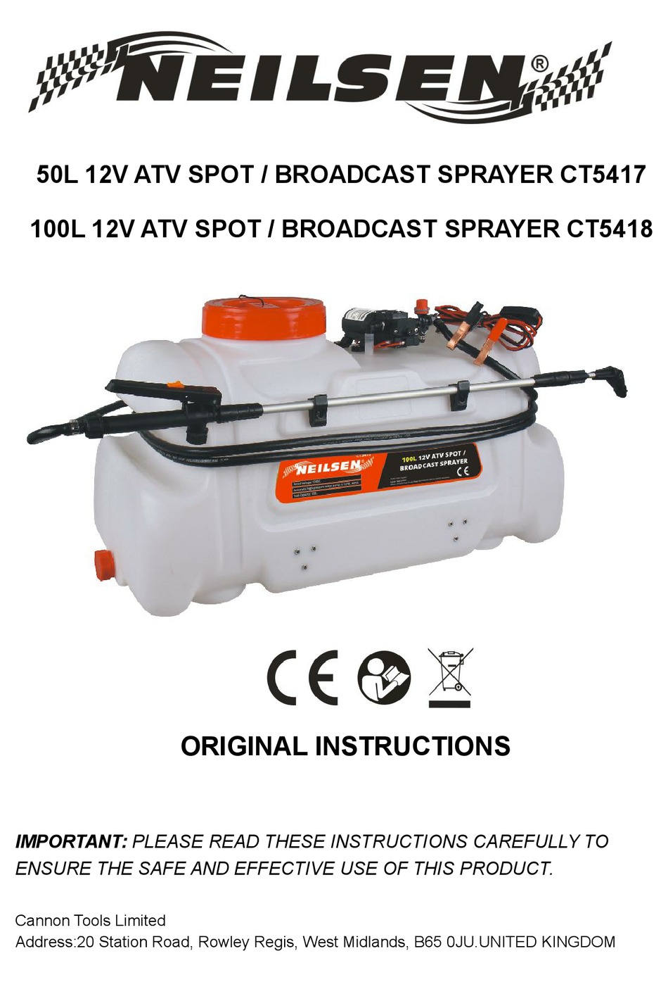 NEILSEN CT5417 ORIGINAL INSTRUCTIONS MANUAL Pdf Download ManualsLib