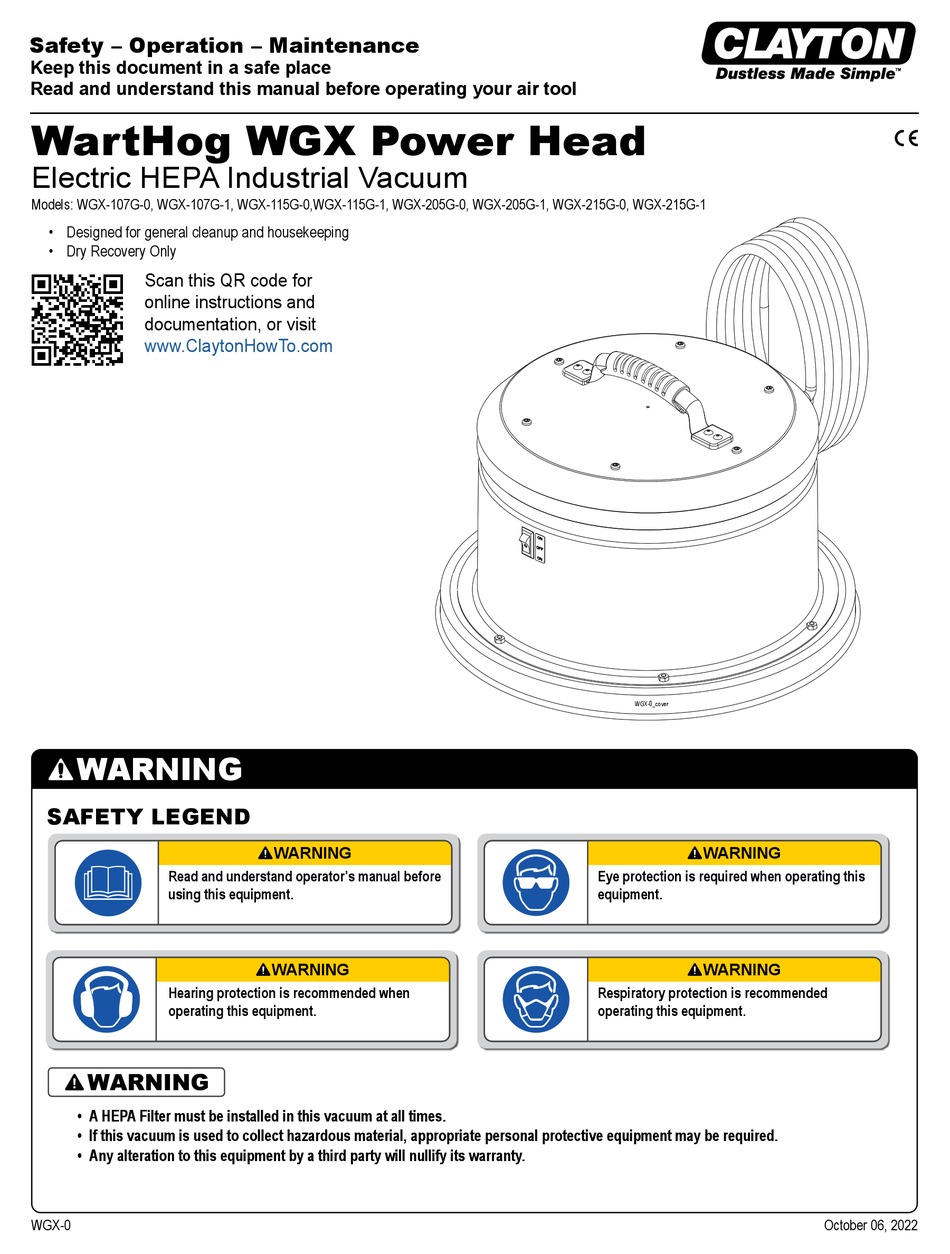 CLAYTON WGX107G0 OPERATION & MAINTENANCE MANUAL Pdf Download ManualsLib