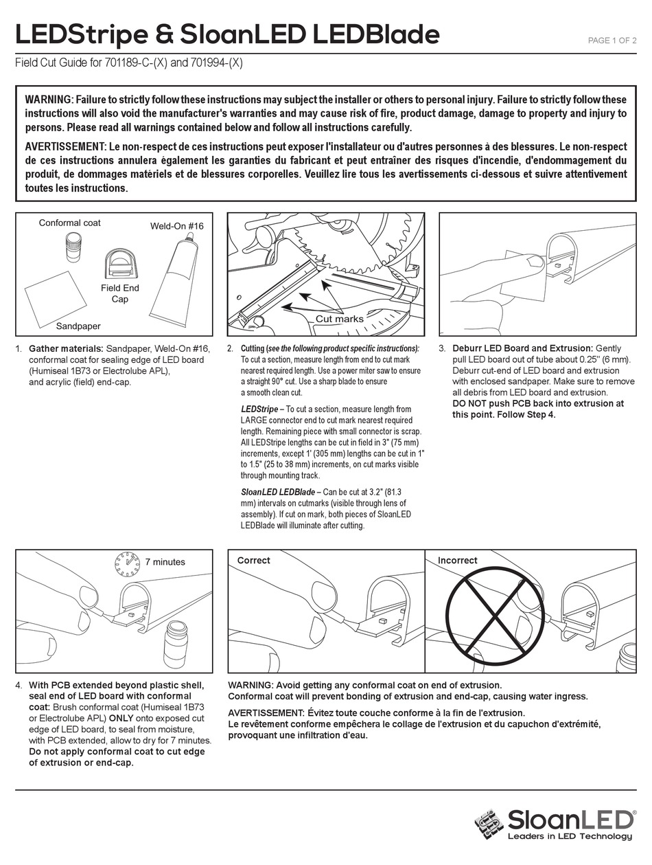 SLOANLED LEDSTRIPE QUICK START MANUAL Pdf Download | ManualsLib