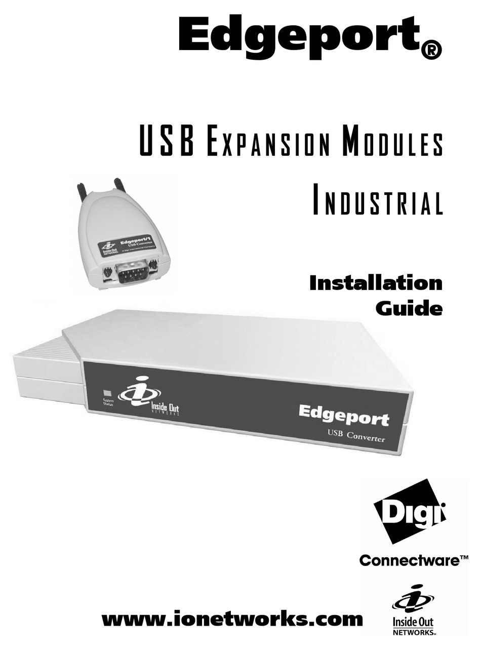 INSIDE OUT NETWORKS DIGI EDGEPORT/1I INSTALLATION MANUAL Pdf Download