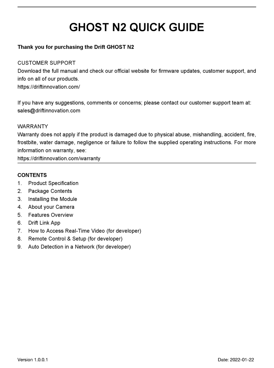 DRIFT GHOST N2 QUICK MANUAL Pdf Download ManualsLib