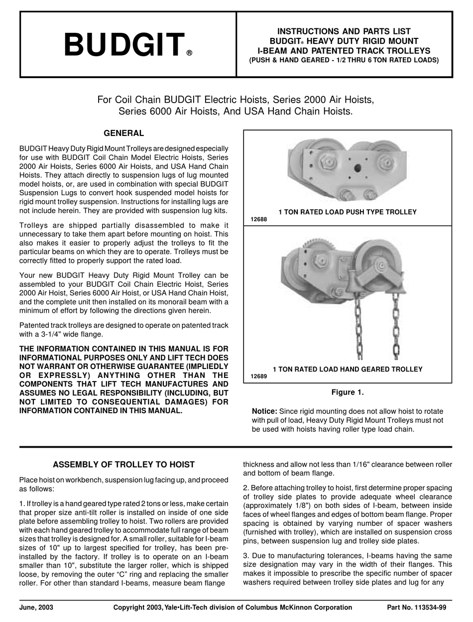 BUDGIT 2000 SERIES INSTRUCTIONS AND PARTS LIST Pdf Download | ManualsLib