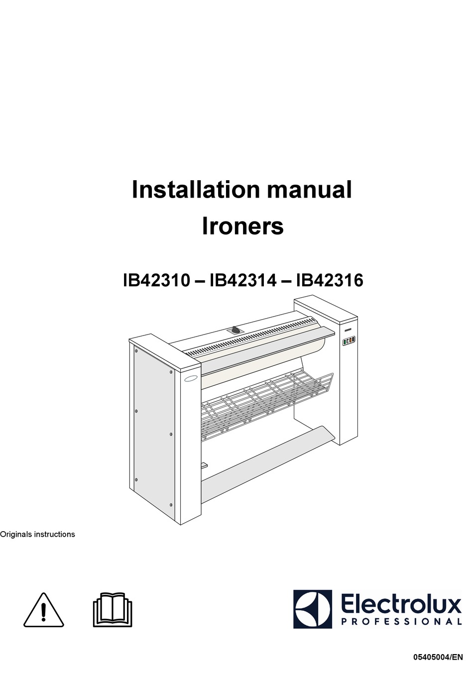 ELECTROLUX PROFESSIONAL IB42310 INSTALLATION MANUAL Pdf Download