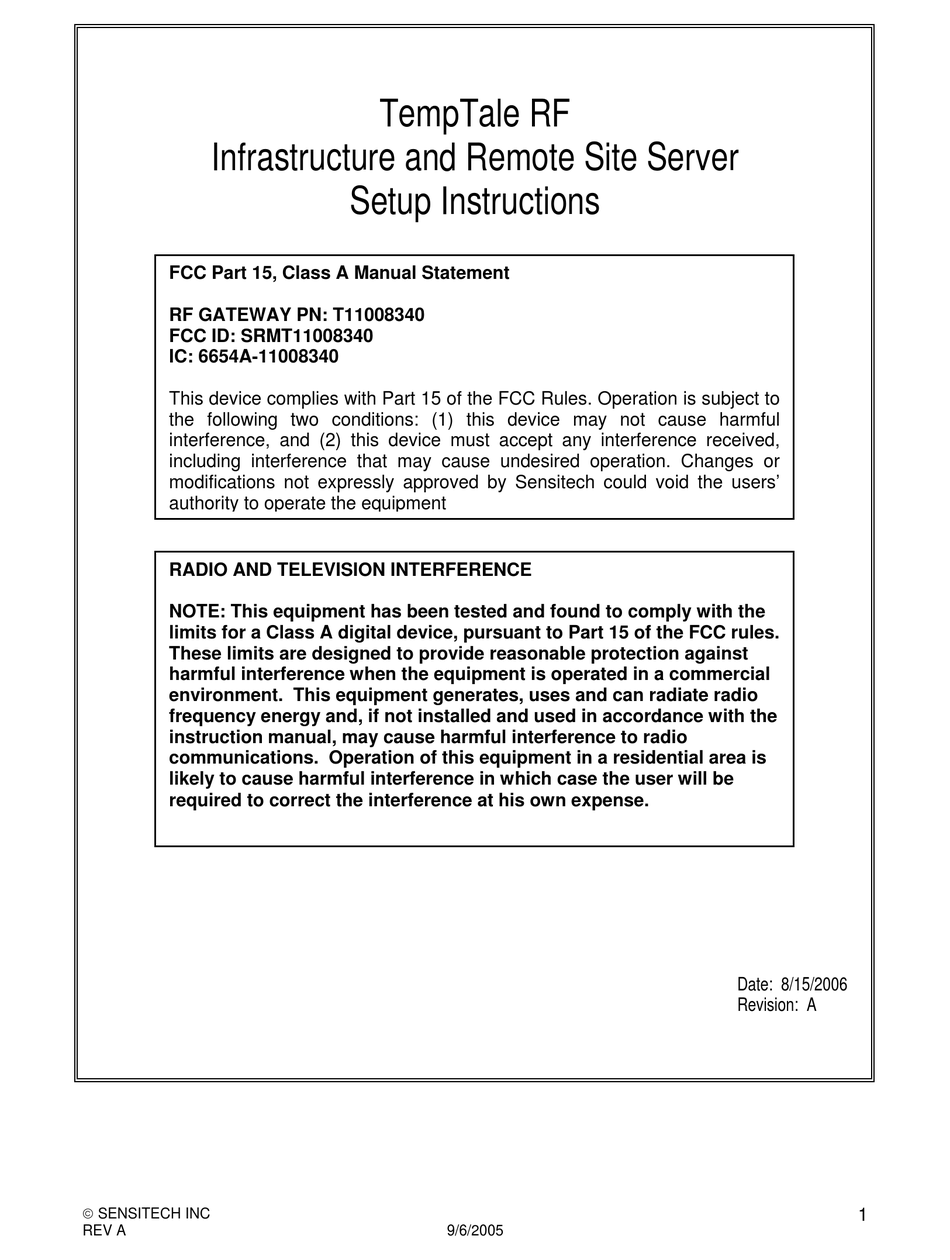 sensitech-temptale-rf-setup-instructions-pdf-download-manualslib