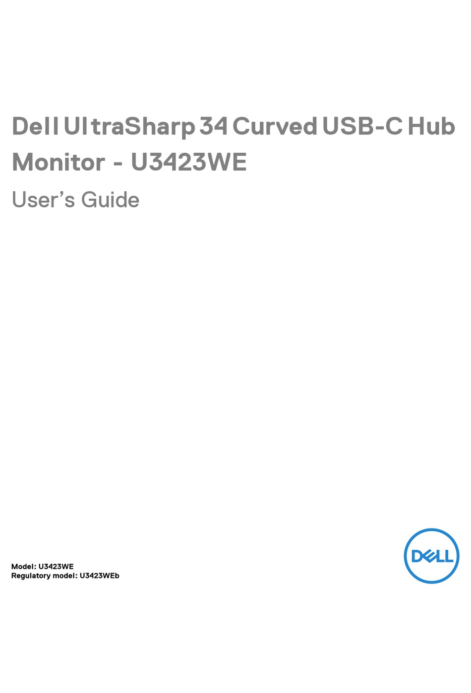 DELL ULTRASHARP 34 USER MANUAL Pdf Download | ManualsLib