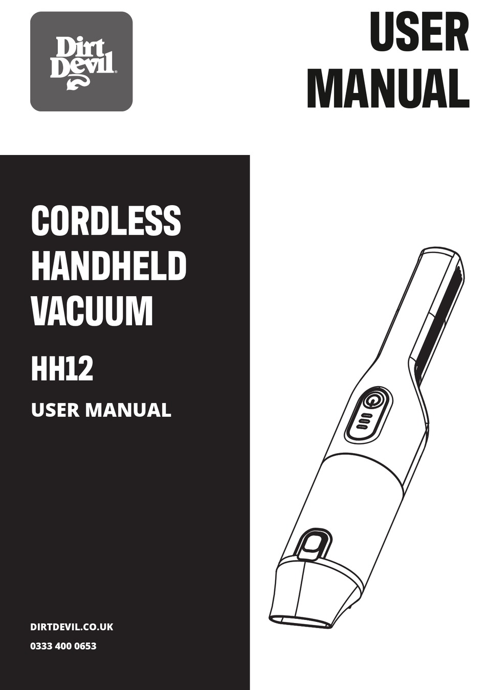 DIRT DEVIL HH12 USER MANUAL Pdf Download ManualsLib