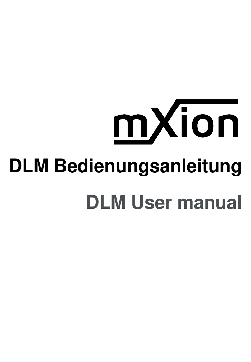 MD MXION DLM USER MANUAL Pdf Download ManualsLib