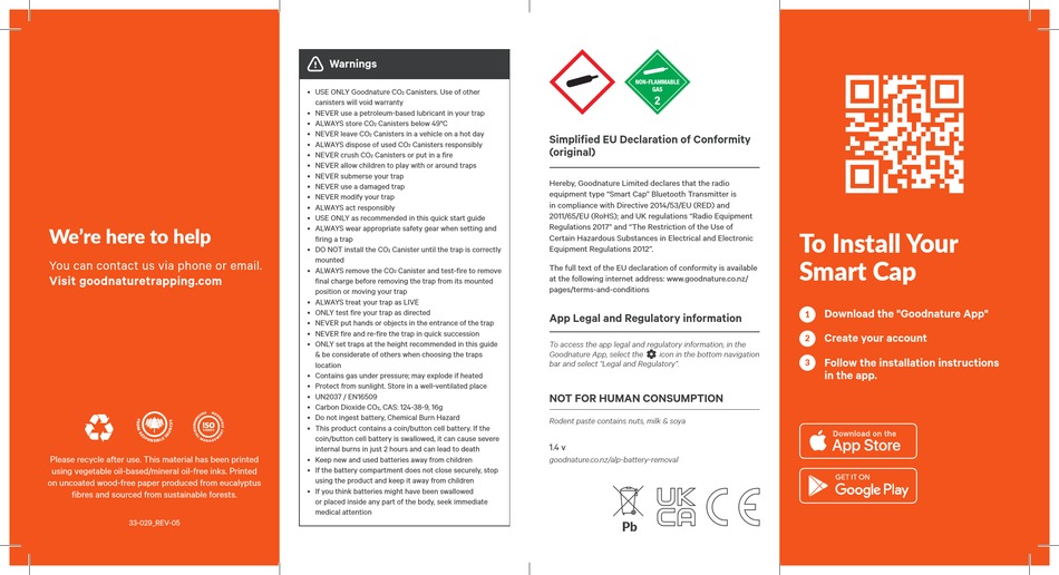 GOODNATURE SMART CAP QUICK START MANUAL Pdf Download ManualsLib