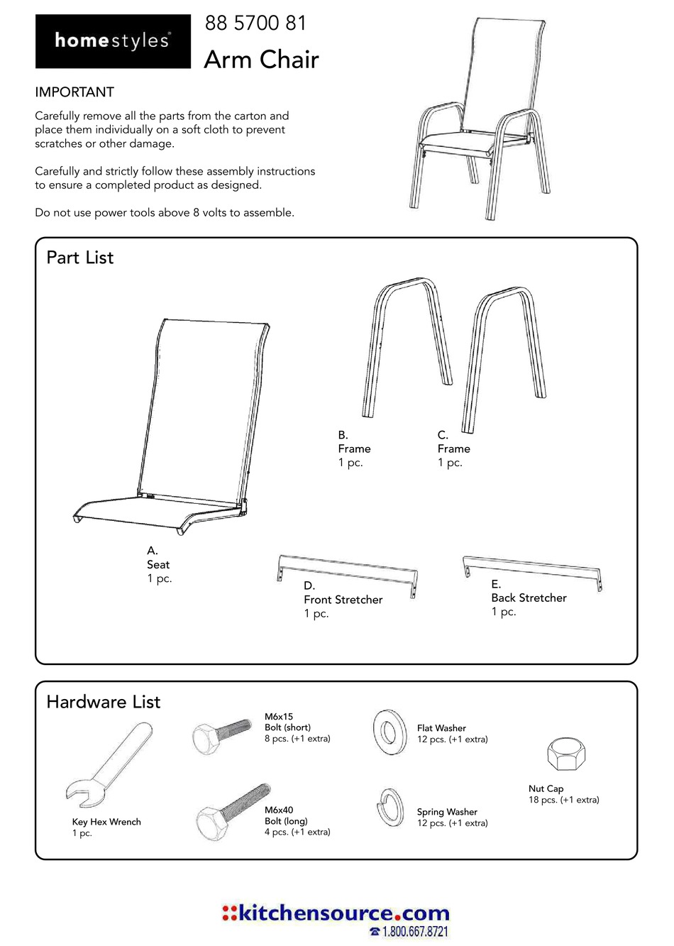HOMESTYLES 88 5700 81 QUICK START MANUAL Pdf Download ManualsLib