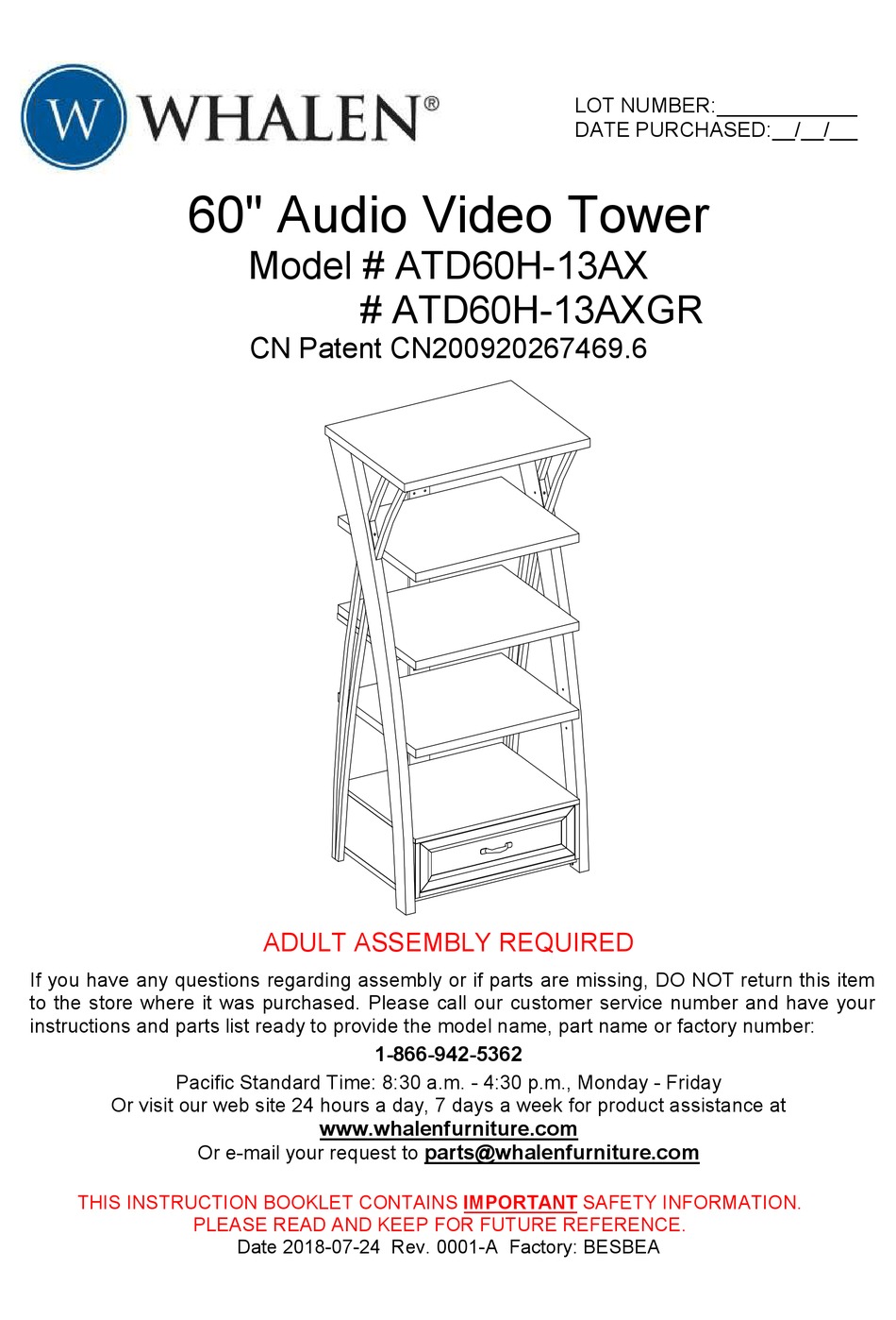 WHALEN ATD60H13AX INSTRUCTION BOOKLET Pdf Download ManualsLib