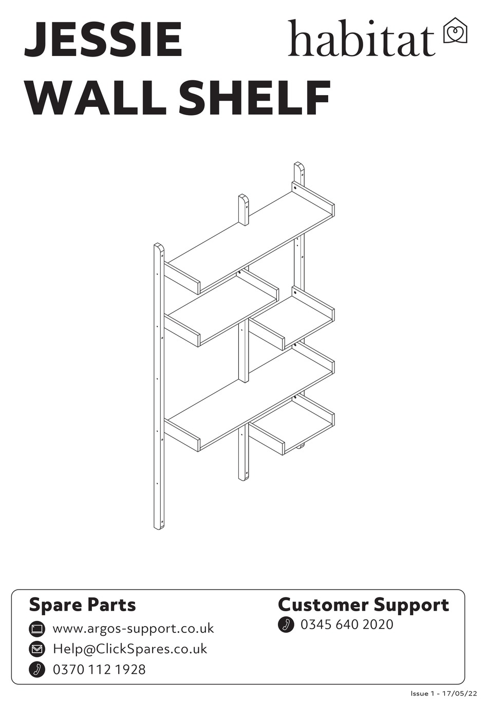 HABITAT JESSIE 318/5939 ASSEMBLY INSTRUCTIONS MANUAL Pdf Download