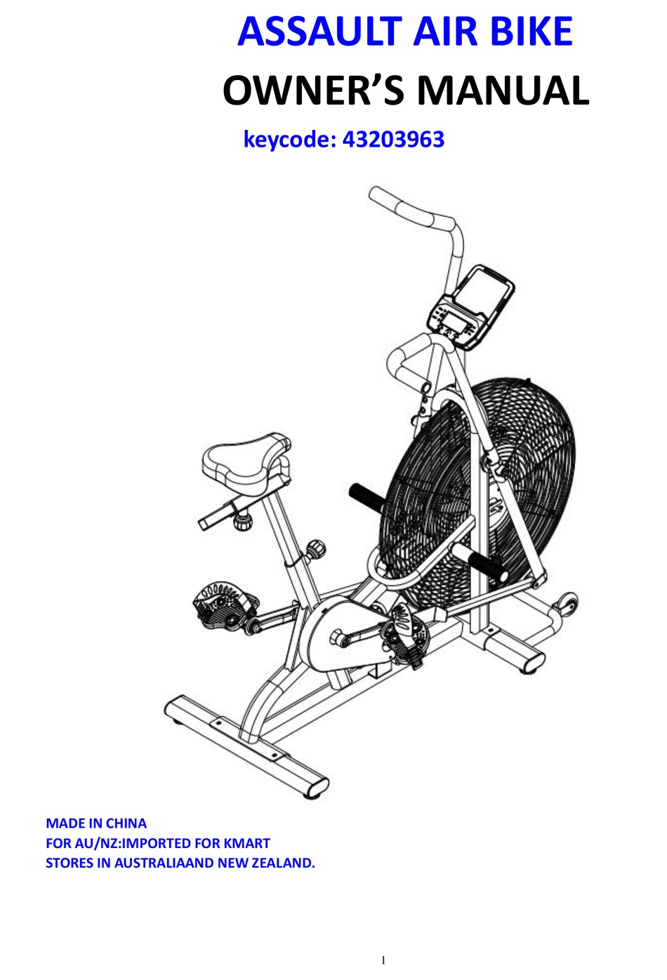 KMART 43203963 OWNER'S MANUAL Pdf Download ManualsLib