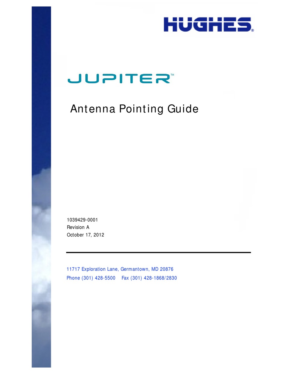 HUGHES JUPITER POINTING MANUAL Pdf Download ManualsLib
