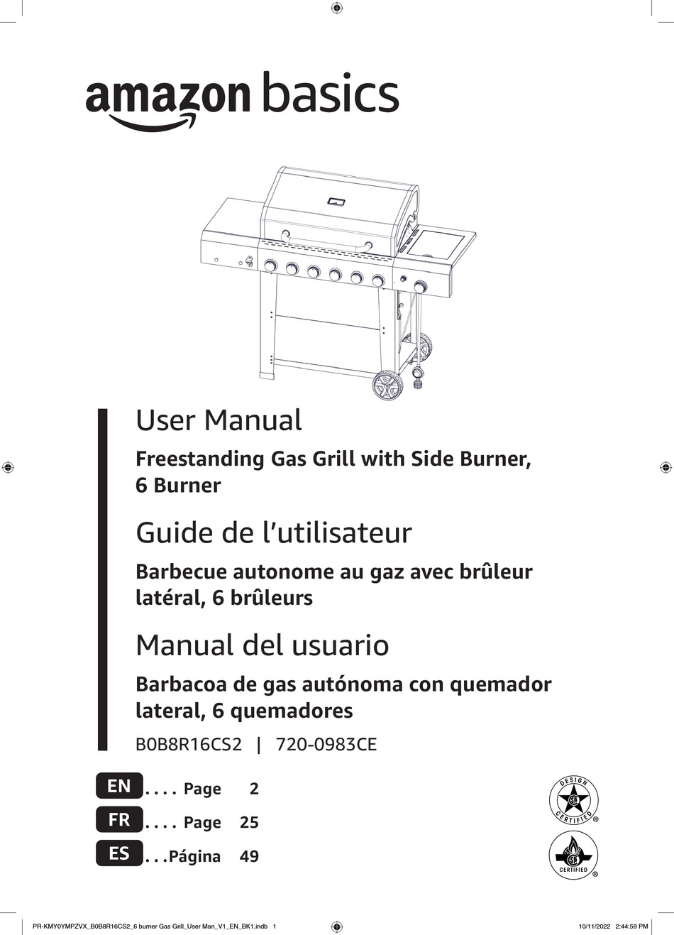 AMAZONBASICS B0B8R16CS2 USER MANUAL Pdf Download ManualsLib