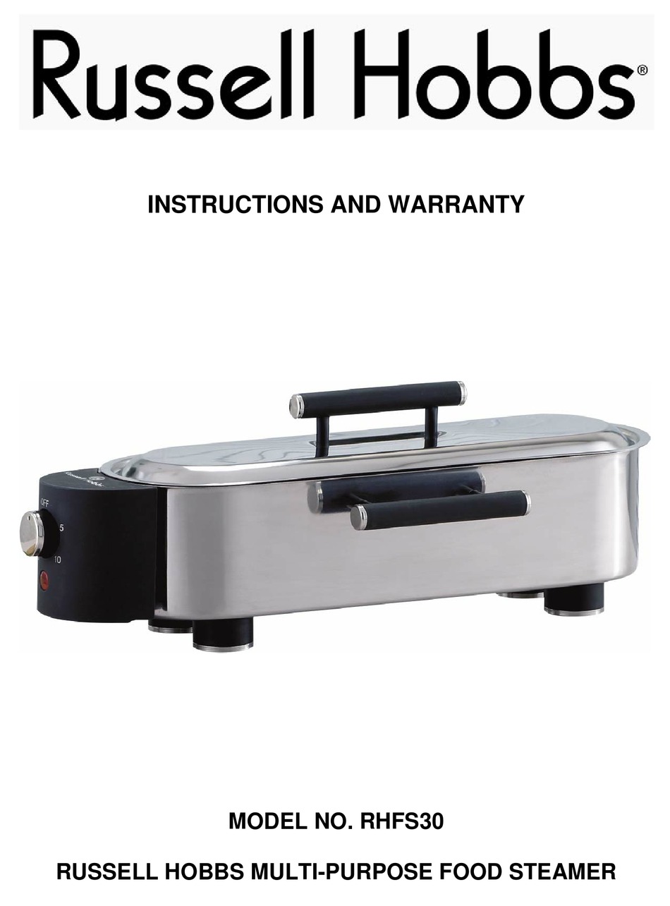 RUSSELL HOBBS RHFS30 INSTRUCTIONS AND WARRANTY Pdf Download ManualsLib