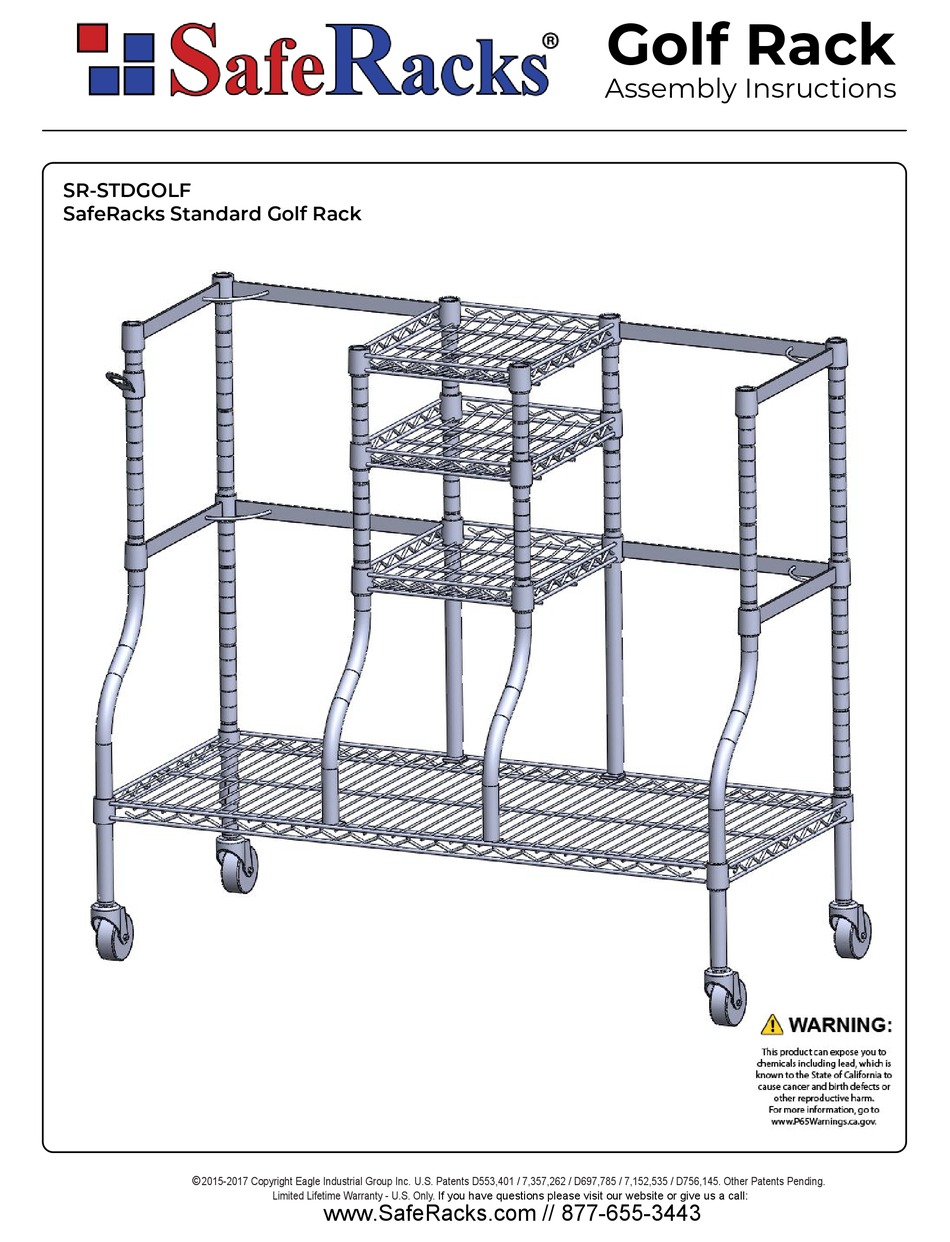 SAFERACKS SRSTDGOLF ASSEMBLY INSTRUCTIONS Pdf Download ManualsLib