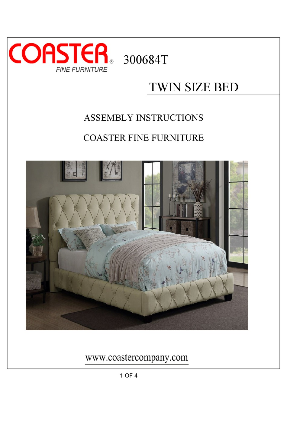 COASTER 300684T ASSEMBLY INSTRUCTIONS Pdf Download ManualsLib