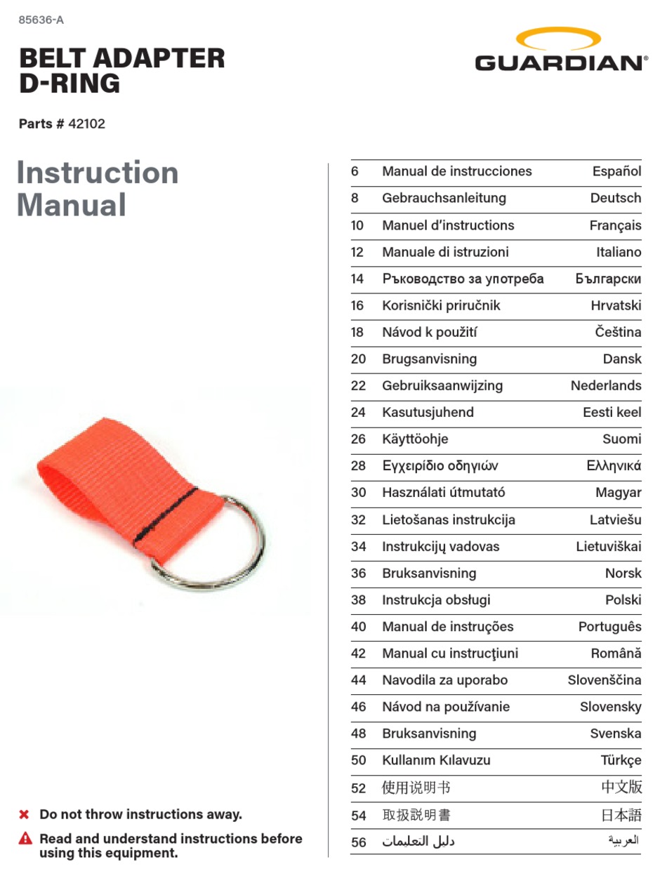 GUARDIAN 42102 INSTRUCTION MANUAL Pdf Download ManualsLib