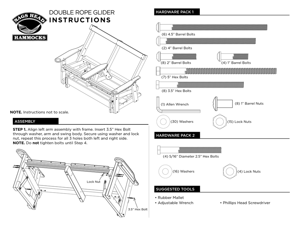 NAGS HEAD HAMMOCKS DOUBLE ROPE GLIDER INSTRUCTIONS MANUAL Pdf Download