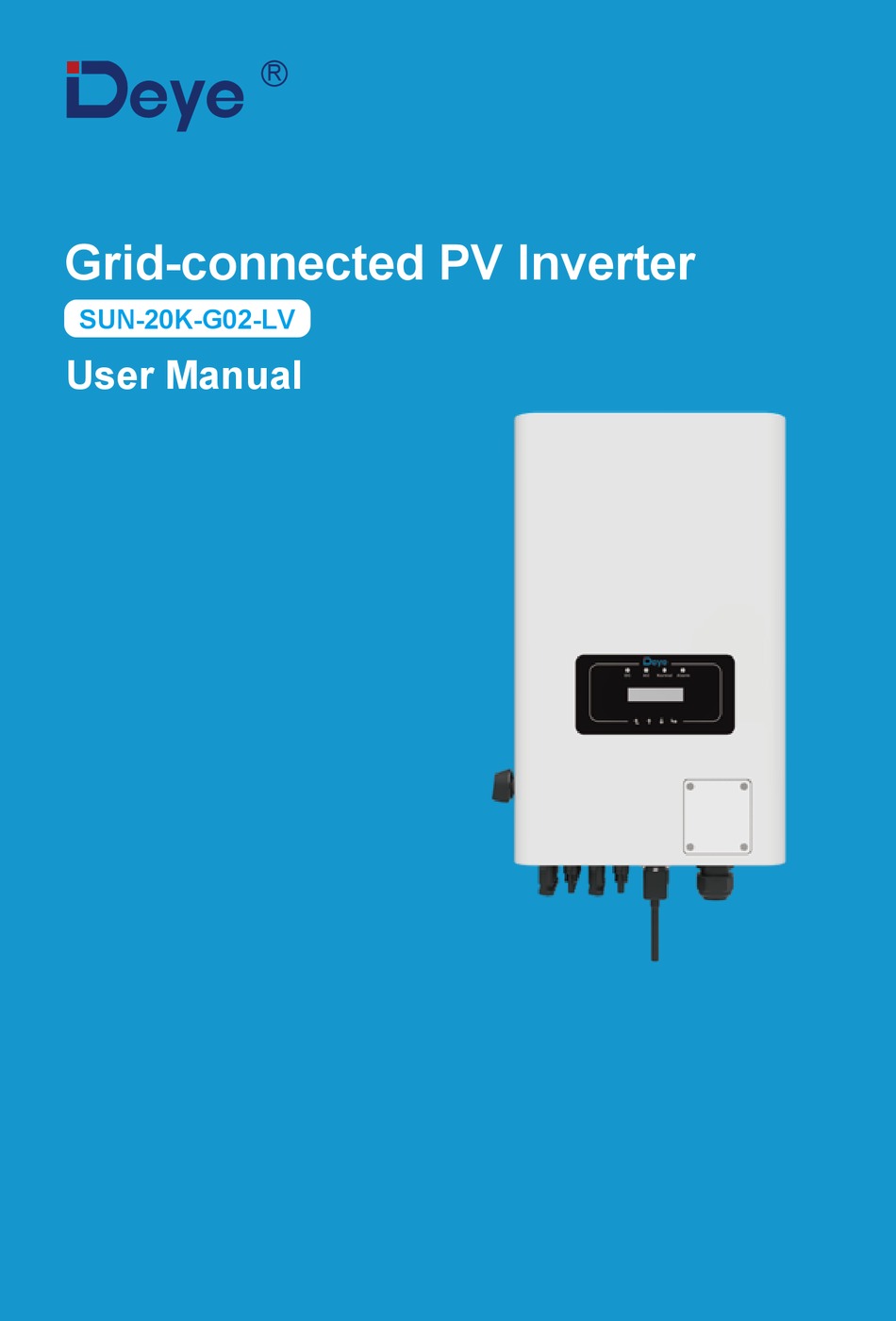 DEYE SUN20KG02LV USER MANUAL Pdf Download ManualsLib