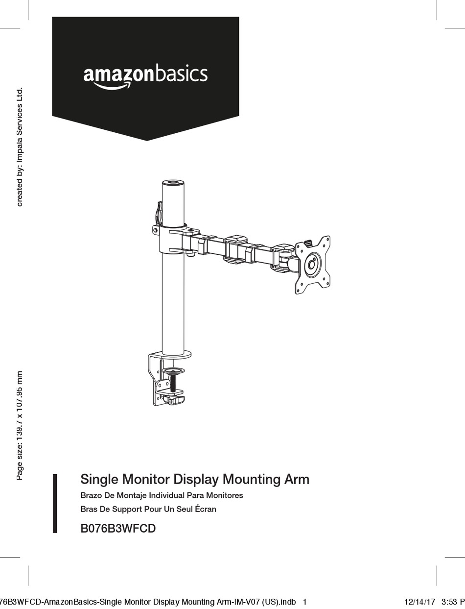 AMAZONBASICS B076B3WFCD MANUAL Pdf Download ManualsLib