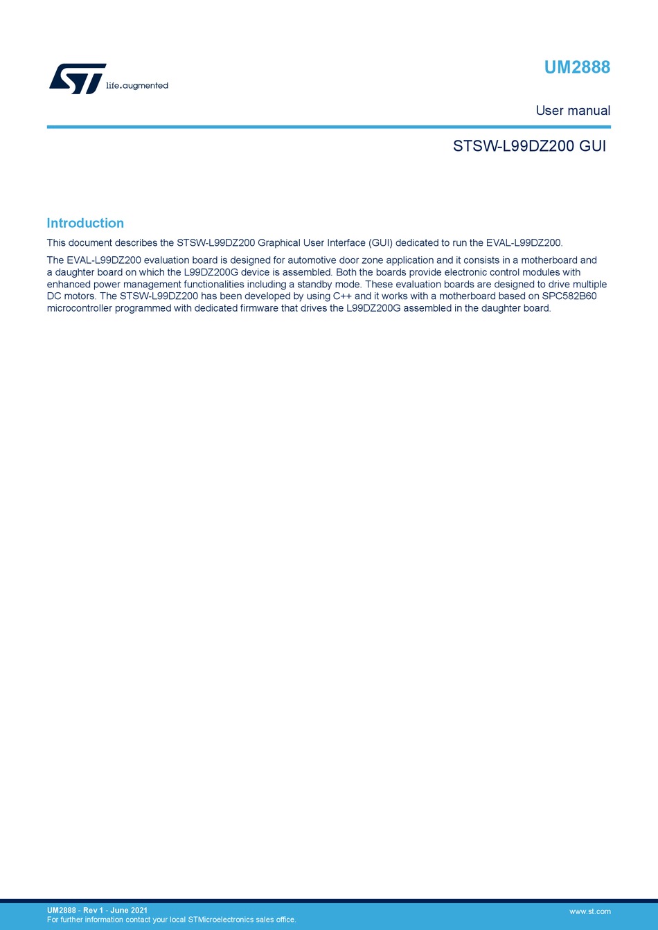 ST EVALL99DZ200 USER MANUAL Pdf Download ManualsLib