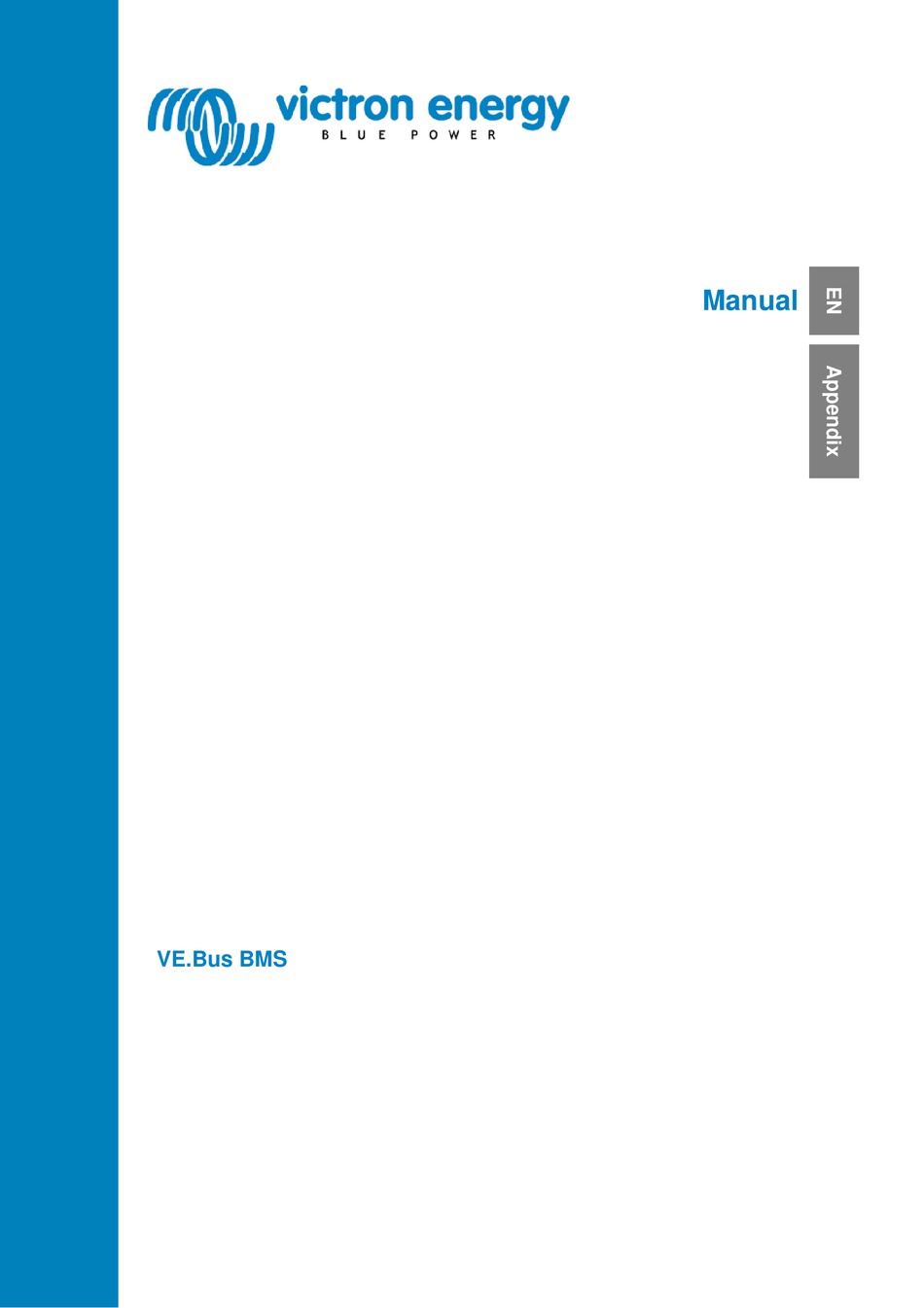 VICTRON ENERGY VE.BUS BMS MANUAL Pdf Download ManualsLib