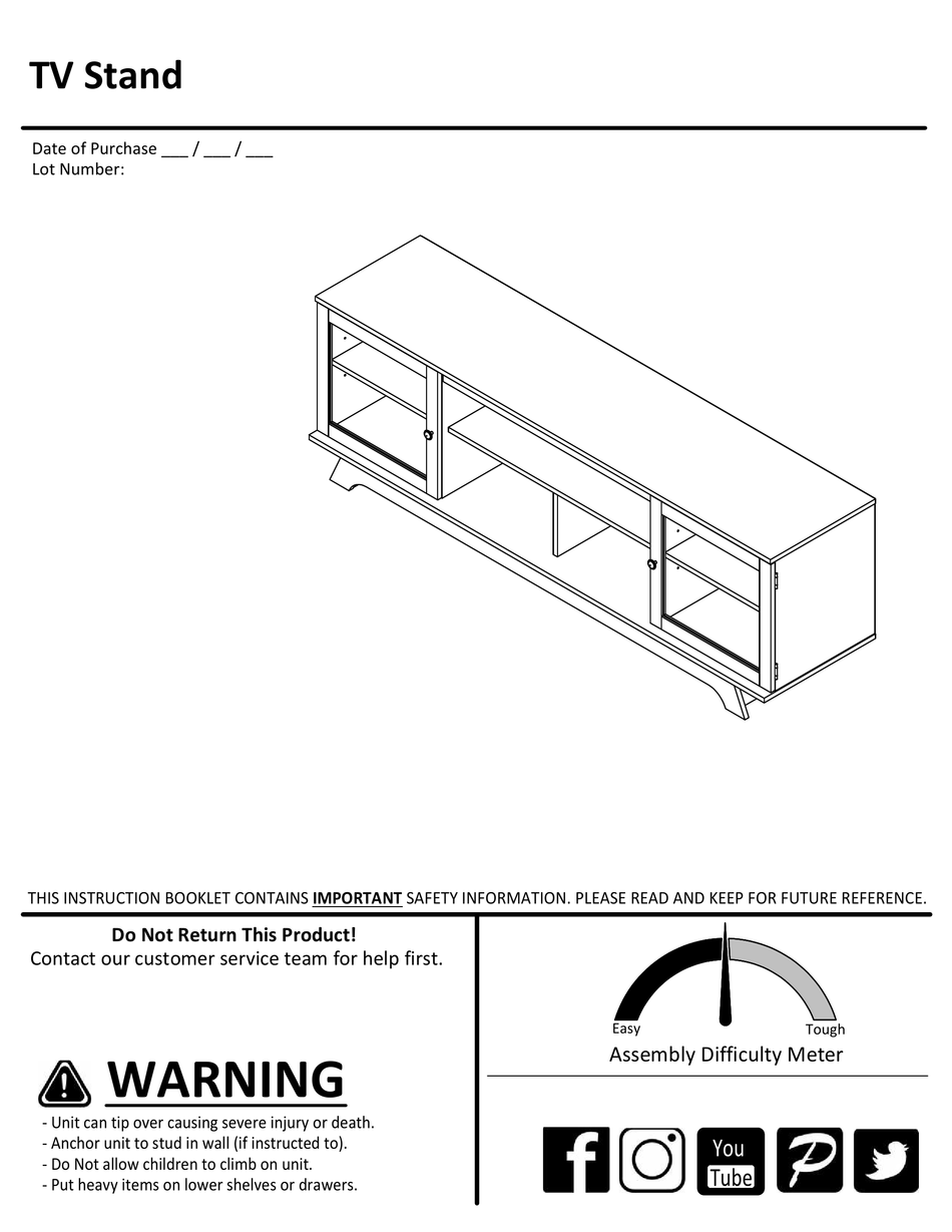 AMERIWOOD HOME 1870012COM ASSEMBLY INSTRUCTIONS MANUAL Pdf Download ...