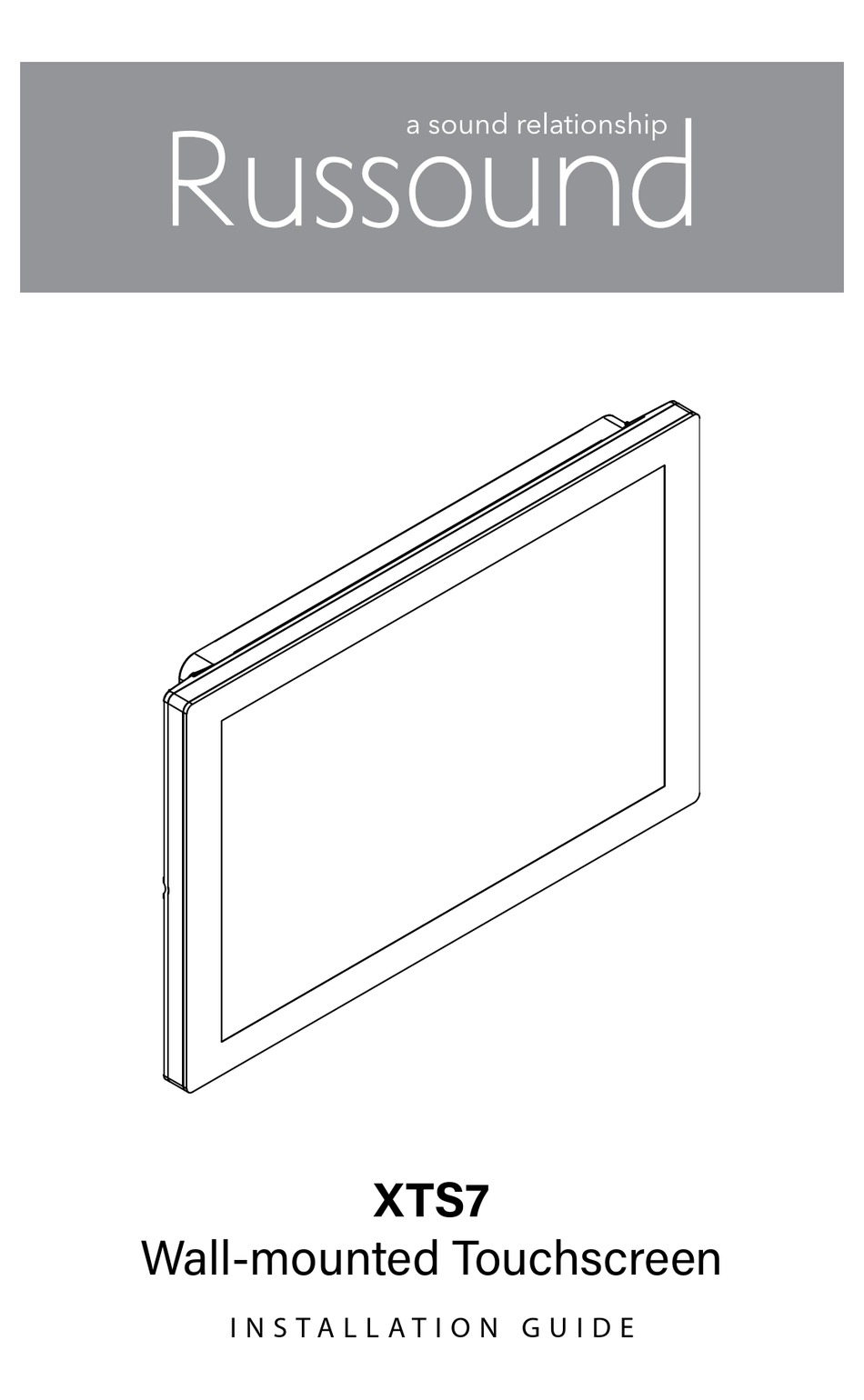 RUSSOUND XTS7 INSTALLATION MANUAL Pdf Download ManualsLib